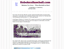 Tablet Screenshot of hobokenbaseball.com